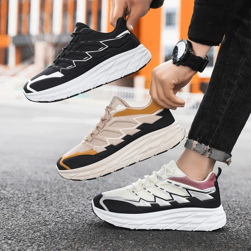 SYTK Outdoor Mountaineering Sports Shoes Breathable, Cushioned, Sports, Casual Running Shoes Popcorn Sole Ultra Light Dad Shoes image 6