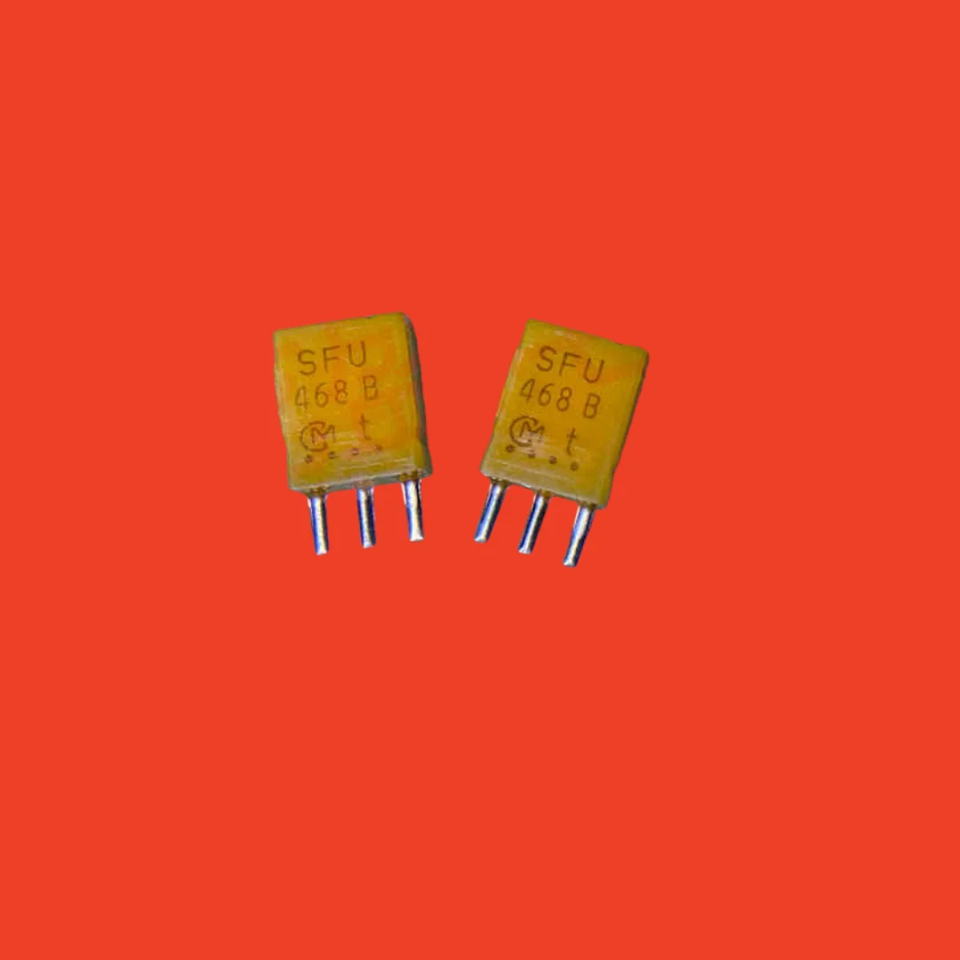 50PCS/ SFU468B 468K 468KHZ in-line three-legged ceramic filter crystal oscillator DIP-3P