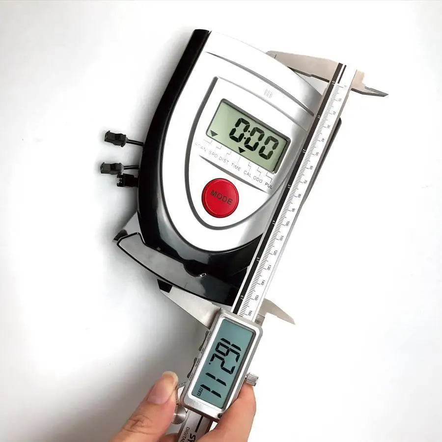Fitness Bike Speed Display Meter With Heart Rate Sensor Device Holder Grey Portable Fitness Equipment Accessories