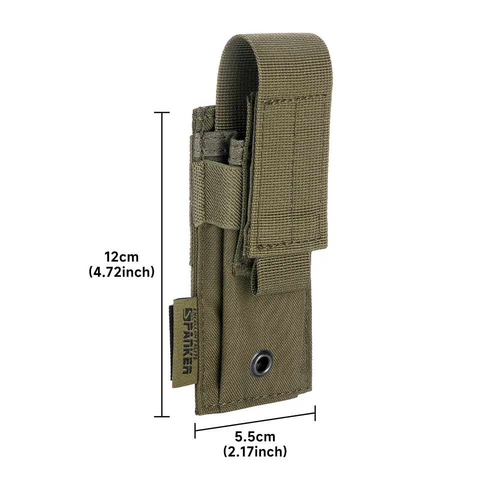 EXCELLENT ELITE SPANKER  Tactical Single Pistol Magazine Pouch M4 AK Molle Belt Dual Mag Bag Paintball Airsoft Magazine Pouch