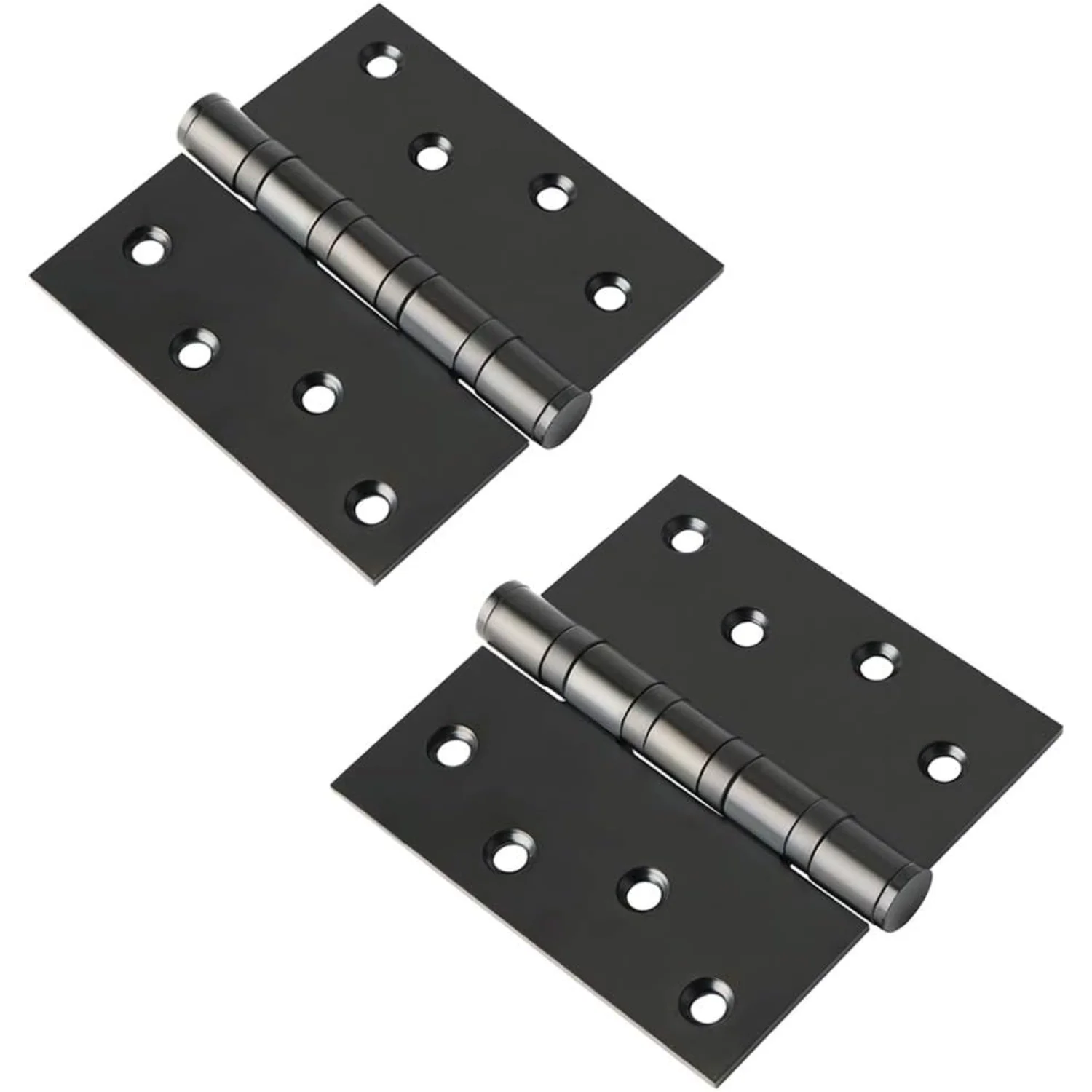 

Matte Black Door Hinges,Quiet and Smooth Bearing for Doors,4x4 Inch Square Corner Gate Hinges,Heavy Duty Stainless Steel Door