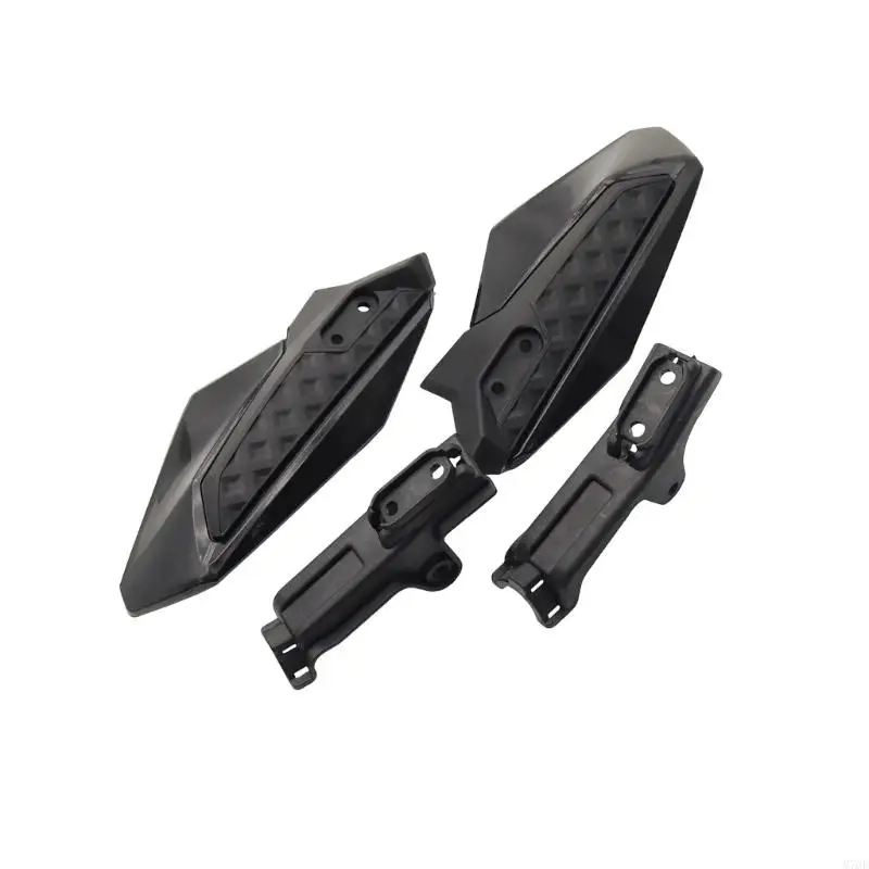 M76E Motorrad-Handschutz-Set, Handschutz mit eckigen Schutzschalen und Halterungshalterungen für Windschutz Lenker – Detail 8