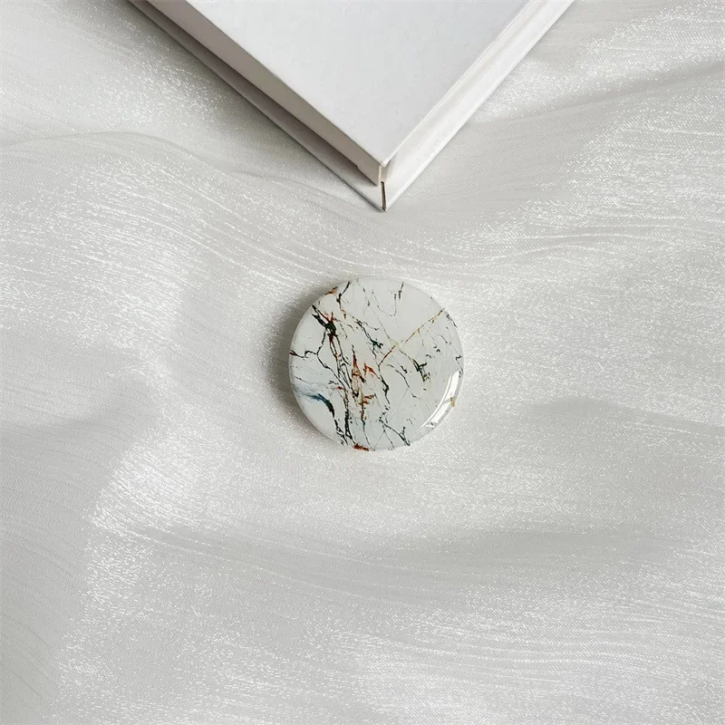 Популярный Модный популярный держатель для телефона с мраморным рисунком, универсальный магнитный кронштейн на присоске для магнитной подушки безопасности, чехол-подставка