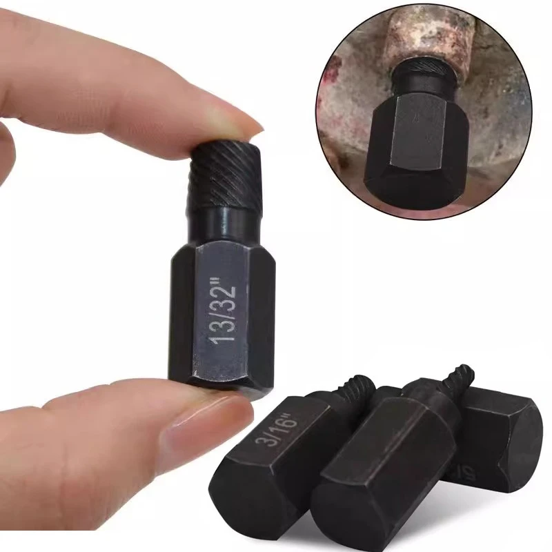 10Pcs Alloy Steel Damaged Screw Remover Set Easy Out Drill Bit Screws Bolt Stud Multi-Spline Screw Extractor Screw Extractor Kit