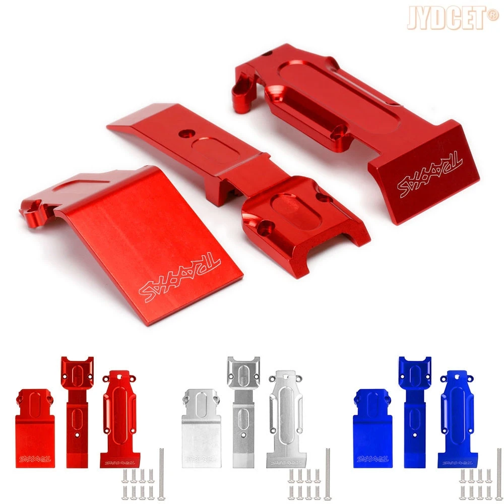 

#5337 Aluminum Front (2) Rear (1) Skid Plate Set for RC TRAXXAS 1/10 Revo® (53097-3) Slayer® Pro 4X4 (59076-3) Summit (56076-4)