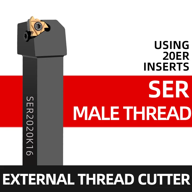 SER1010H11 SER1212H16/11 SER1616H16/11 SER2020K SER2525M 외부 나사 선삭 공구 SER SEL 선반 커터 바 CNC 공구 홀더