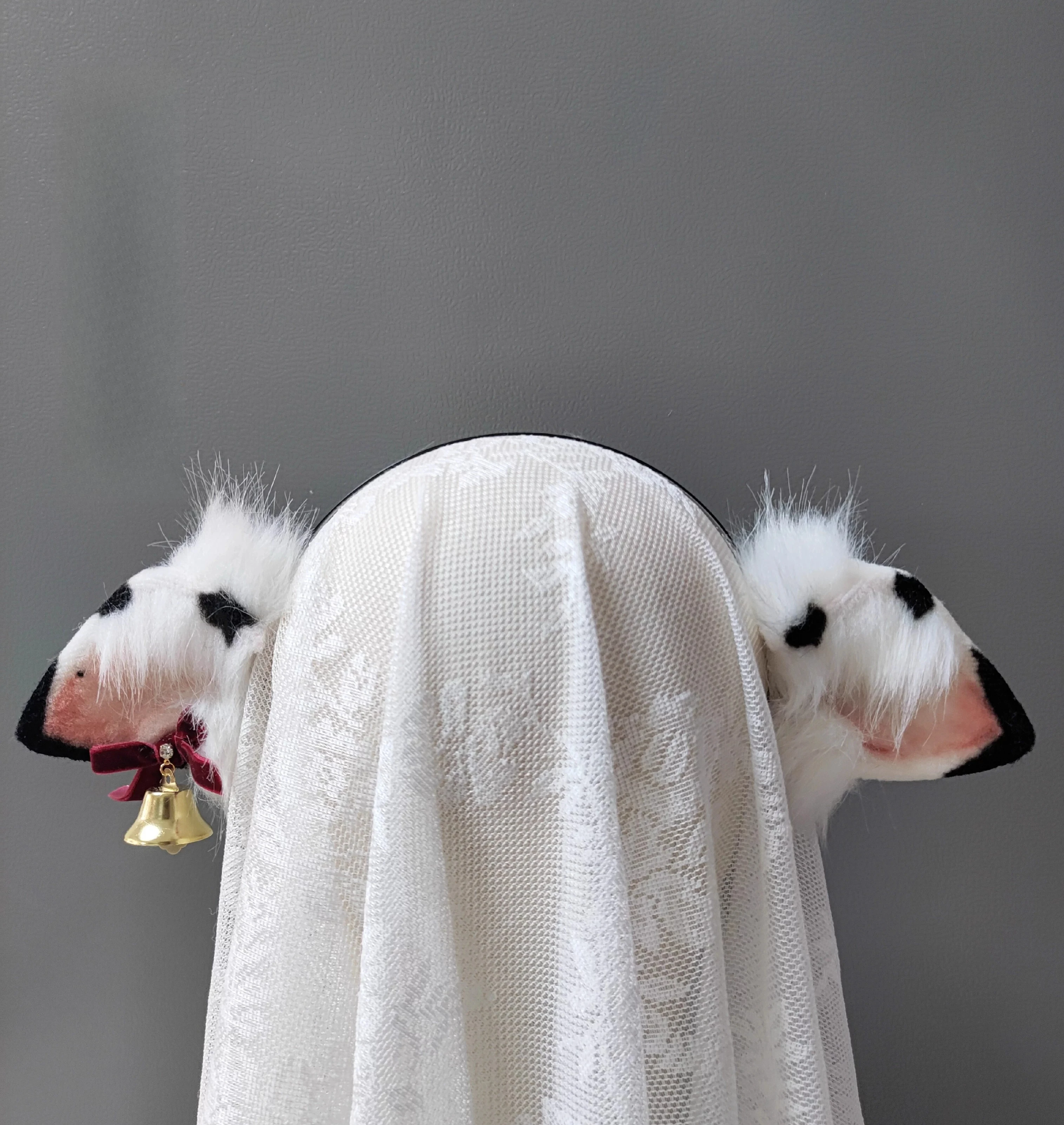 2025 New Devil Cow Ears Beast Ears Handmade Lolita Hair Accessories Cos Accessories Headband Devil Horns