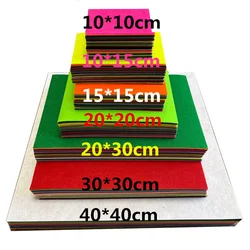 10*20*30*40cm panno di feltro colorato 40 fogli feltro di poliestere 1MM tessuto non tessuto cucito materiale di cucito per bambola giocattolo artigianale