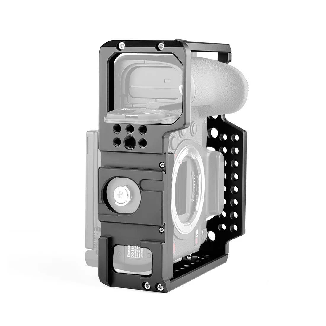 Kamerakäfig-Rig-Schutz für Panasonic Lumix DC-S1 S1 S1R S1H / Lumix S5 Kaltschuhhalterung für Mikrofon-Lichtverlängerungshalter-Set – Detail 15