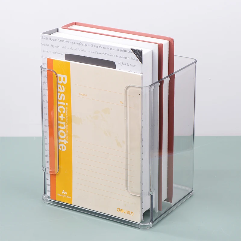 Book Storage Box Transparent Children'S Picture Books Storage And Organization Box Desktop Book Storage Artifact