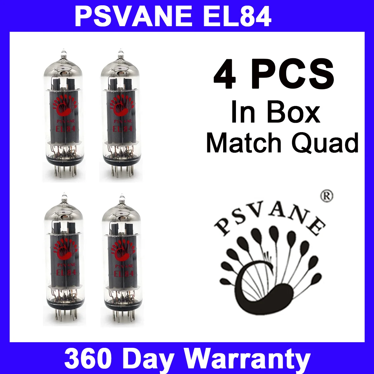 

El84 Tubes PSVANE EL84 Vacuum Tube Amplifier HIFI Audio Amplifier Kit DIY Preamplifier Factory Test Matched Pair Accessories