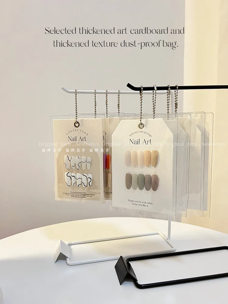 

Новая подставка для дизайна ногтей с пылезащитным мешком для хранения фоновых карточек, бумаги для хранения ногтей для салонов, маникюрные инструменты