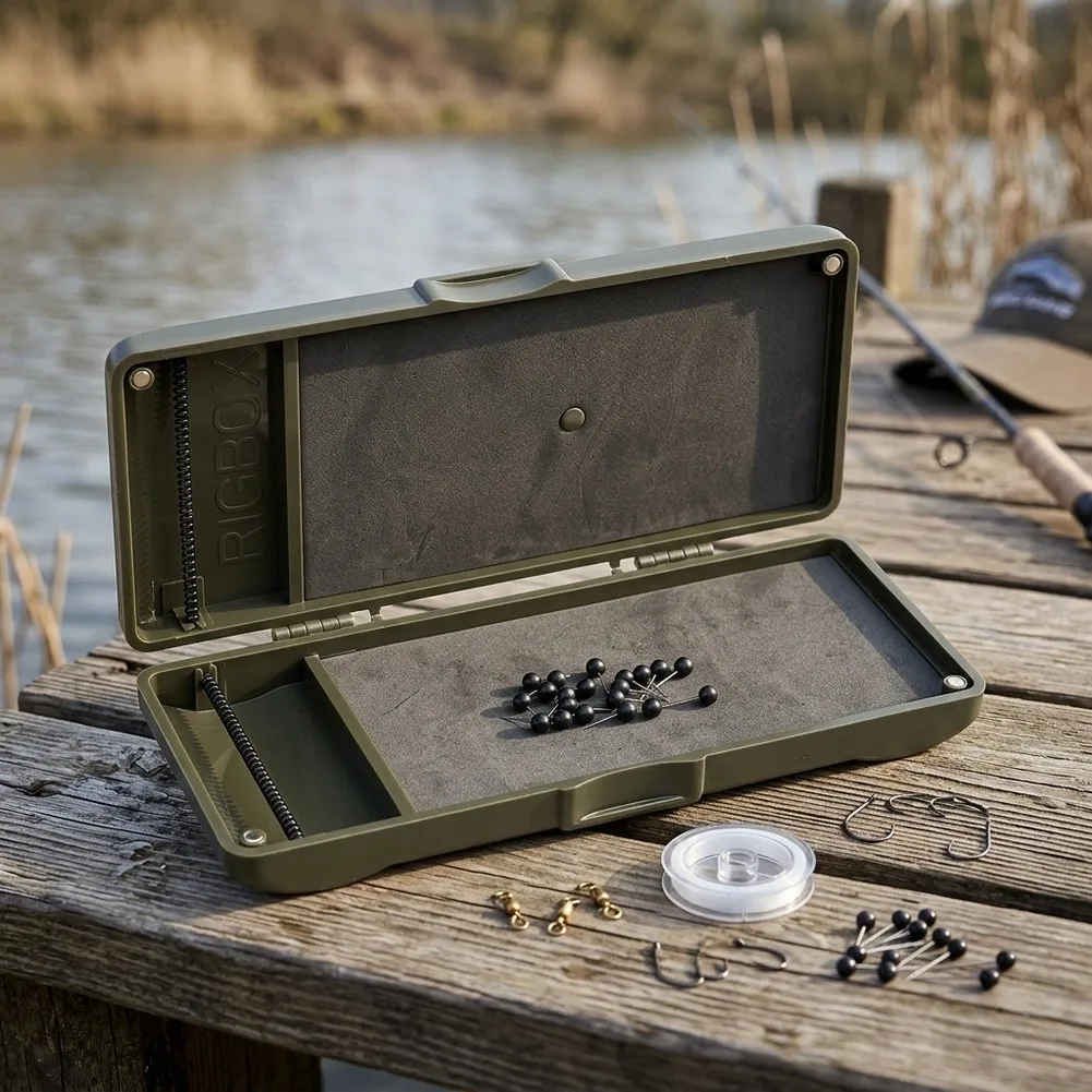 For Organizing Hooks Carp Fishing Rigs Box High Density Foam Tackle Box Fishing Tackle Double Sided Tackle Box