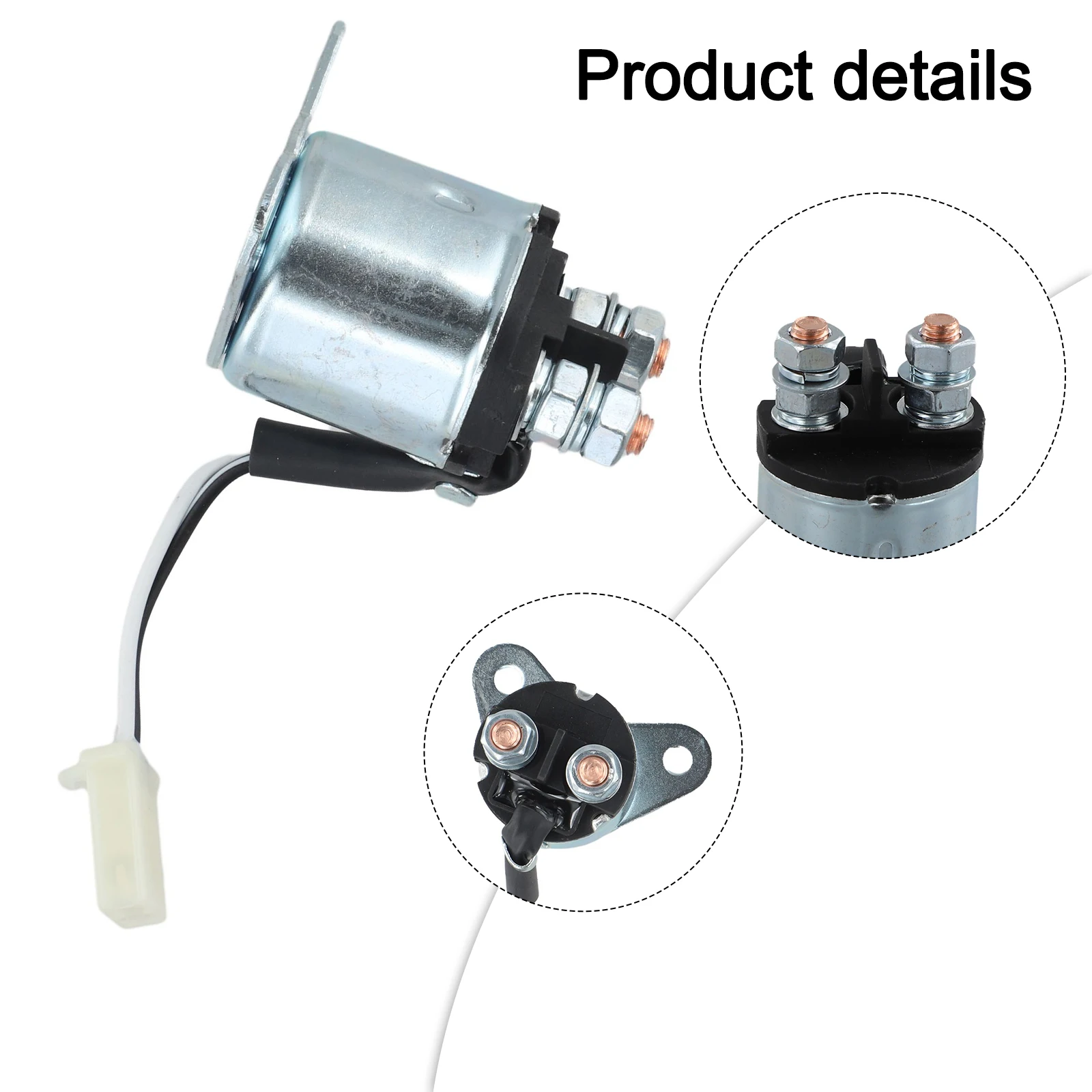 Starter Motor Solenoid W/ 2-Wire For Predator 7000/8750W For GP6500E GP7500E GP8000E Gas Generators Car Motor Solenoid Valve