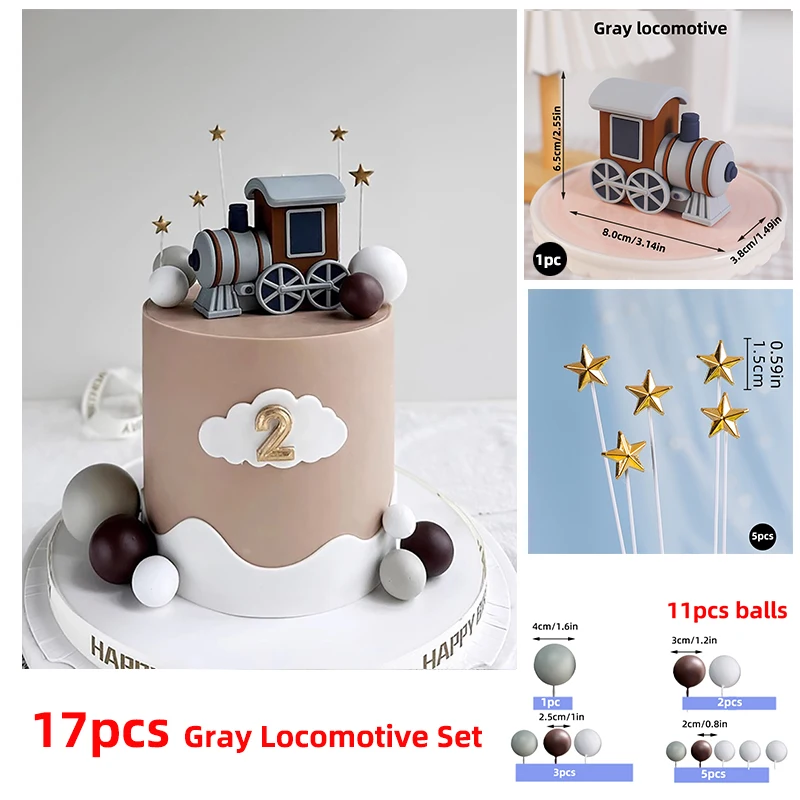 Tierzug-Kuchenaufsatz, brauner Giraffe, Bär, Elefant, Affe, alles Gute zum 1. Geburtstag, Party-Dekoration, Babyparty-Zubehör für Kinder – Detail 33