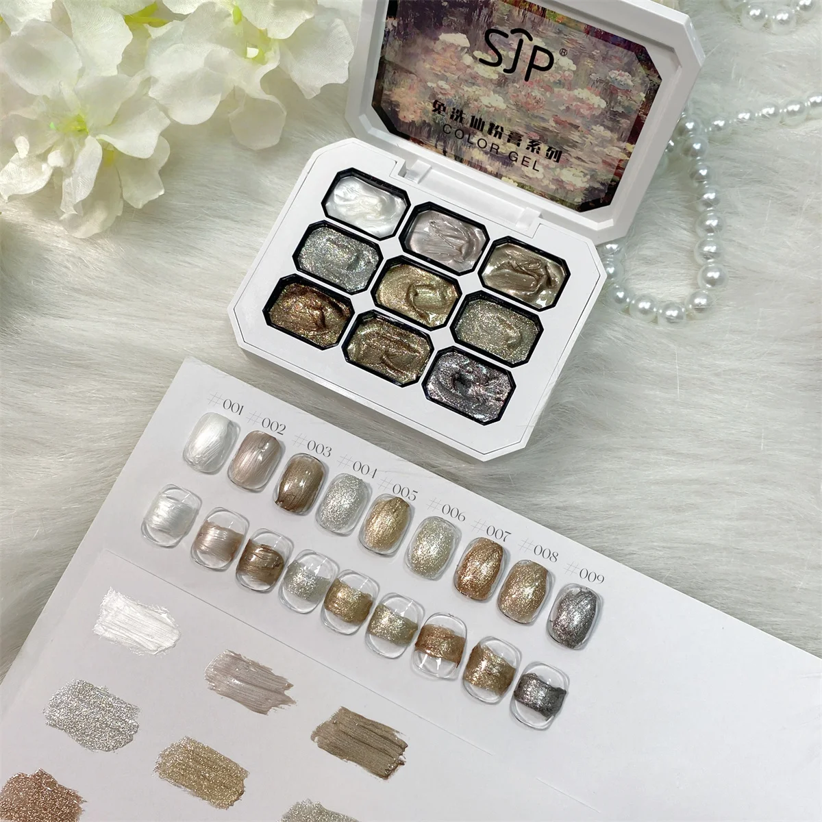 1pc 9-farbe solide pat kleber nagellack nagel öl kleber flash zerkleinerung diamant kleber langlebig nail art kreation dekoration werkzeug DIY