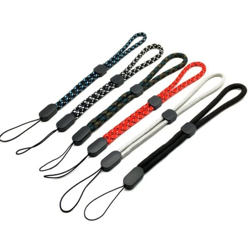 สายคล้องข้อมือ5ชิ้นสายไนลอนปรับได้สำหรับโทรศัพท์มือถือกล้อง PSP อุปกรณ์สำคัญไฟฉาย