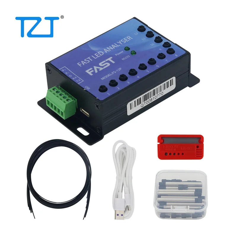 TZT FS-2P 2-Channel/FS-4P 4-Channel High Precision Calibration Fast LED Analyzer HSI/RGB/XY Chroma/Main Wavelength LED Tester