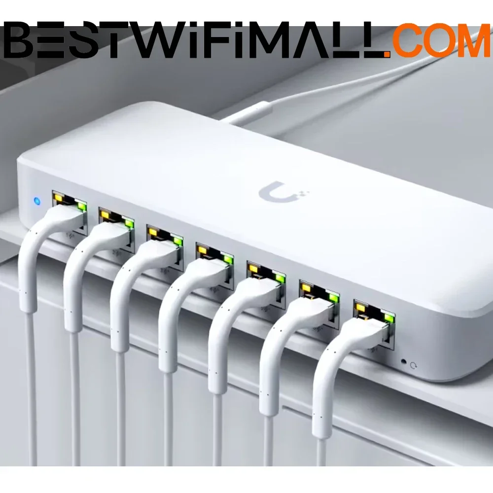 

UBIQUITI Ultra USW-Ultra (42W), USW-Ultra-60W (52W), USW-Ultra-210W (202W), 8-портовый GbE PoE-коммутатор Layer 2, PoE+/PoE++