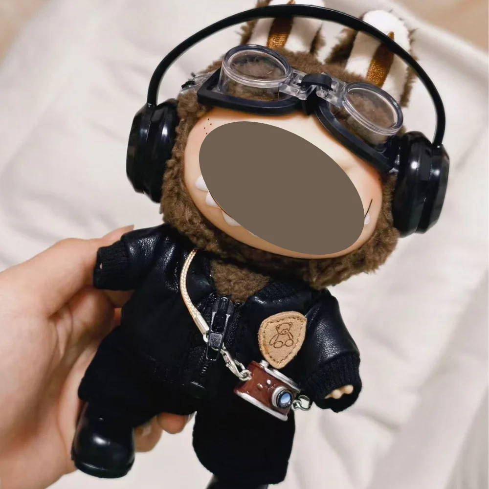 ل 17 سنتيمتر لا بو بو ملابس دمى لطيف مجموعة اكسسوارات الأحذية دمية DIY بها بنفسك اكسسوارات التدريب الجلوس ألعاب الحفلات اللعب الهدايا