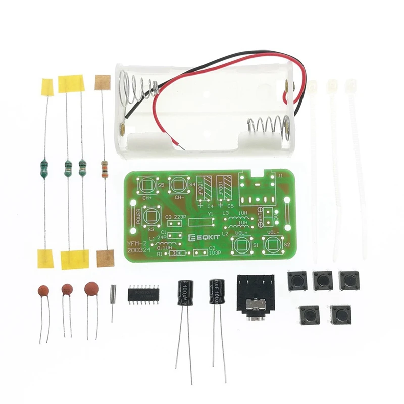 Adjustable 76-108Mhz FM Stereo Radio Receiver Module DIY Kit Wireless Receiver DIY Electronic Production