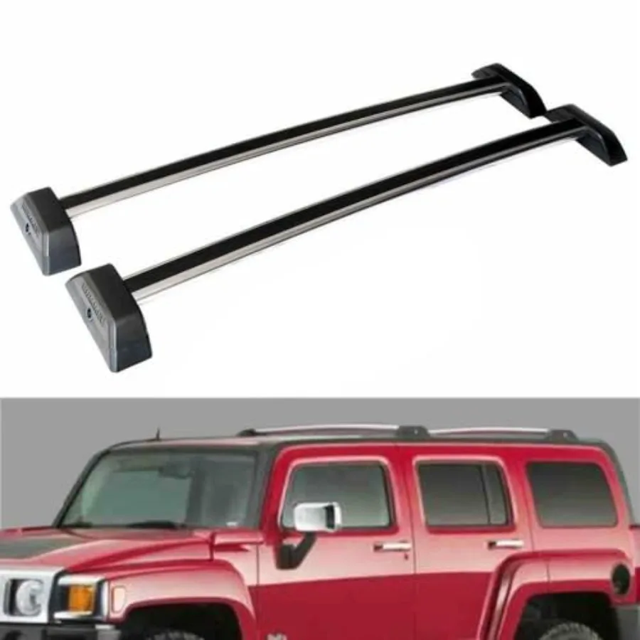 

Roof Rack Cross Bars for 20062010 Hummer H3/ 20092010 H3T Aluminum Crossbars Compatible with Factory Side Rails 165lbs Load Cci