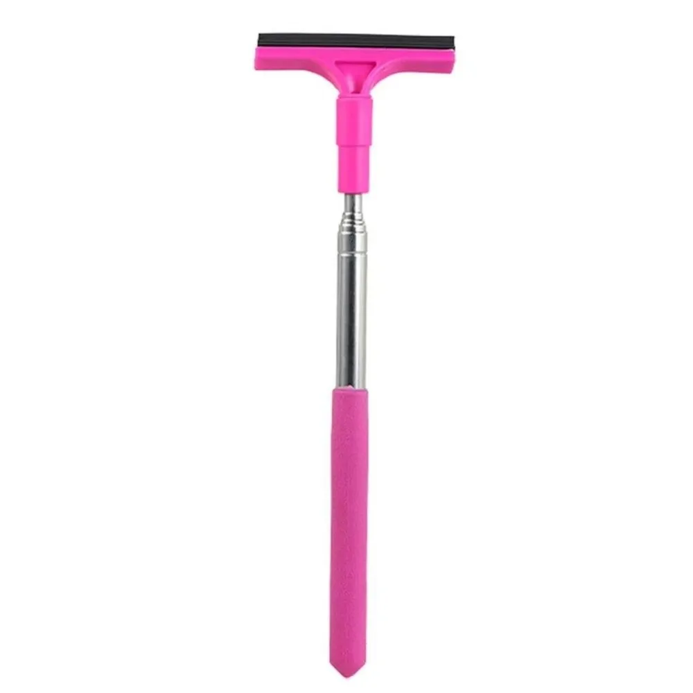 Telescopic Handle Rearview Mirror Wiper Multi-use Squeegee Lightweight Window Glass Cleaner Retractable Design Auto Accessories