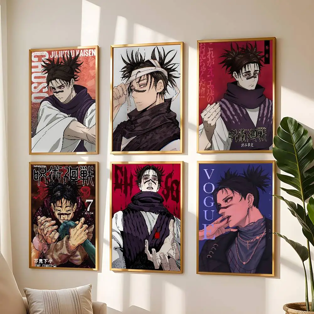 Choso Jujutsu Kaisen Anime Poster High Quality Print Waterproof Wall Art Sticker For Bar Living Room Decor Gift