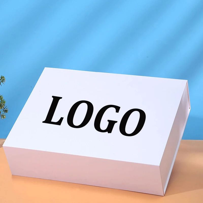 

5 Pcs Free Custom Logo Wedding Gifts Paper Ribbon Box Package Birthday Party Favor Paper Cardboard Box Women Wig Box Scarf Box