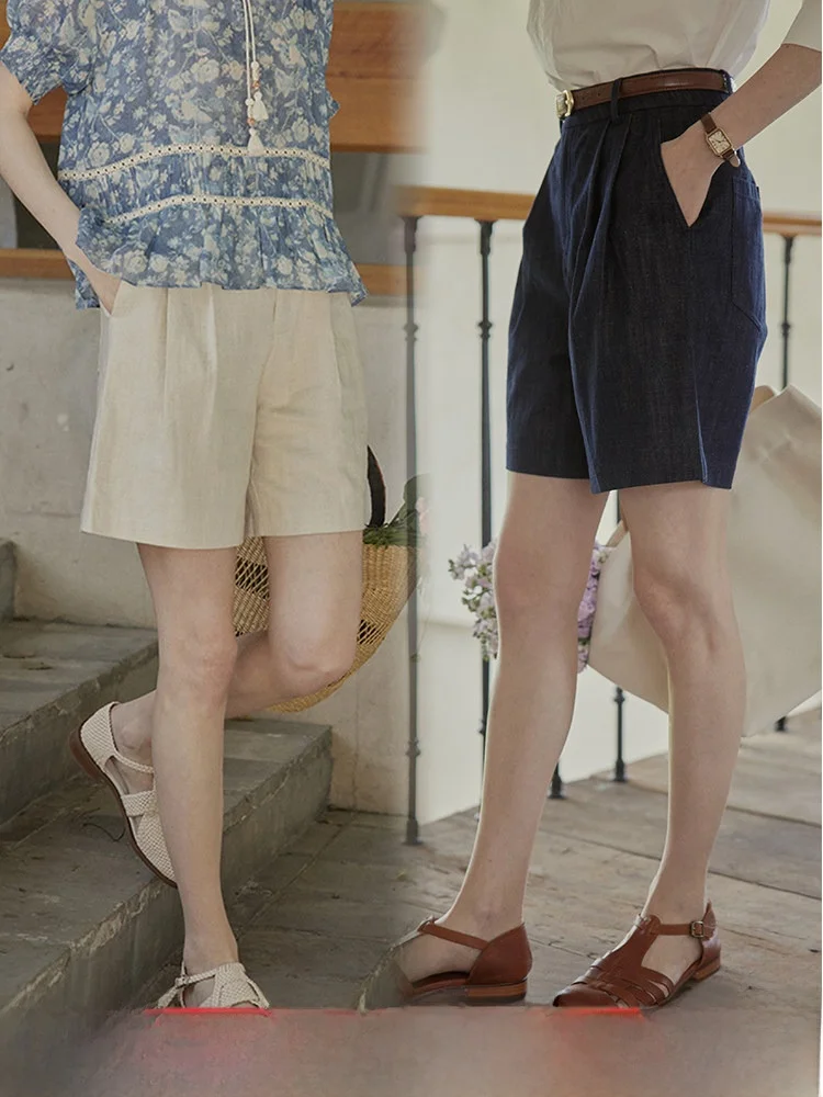 

Джинсы-брюки Cpiaia с высокой талией из хлопка и денима, прямого кроя, в стиле ретро, летняя коллекция