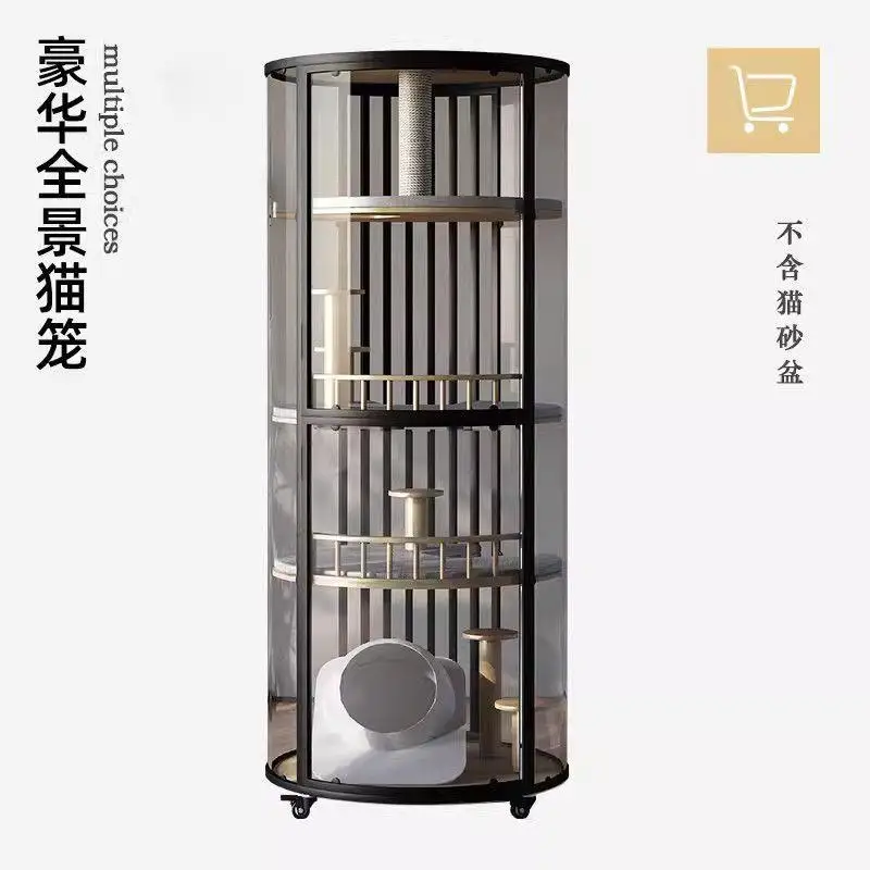 

Специальная вилла для кошек Muppet не занимает место, занимающееся место в качестве умного шкафчика, небольшой клетки для квартиры, или домашнего уютного домика для животных.