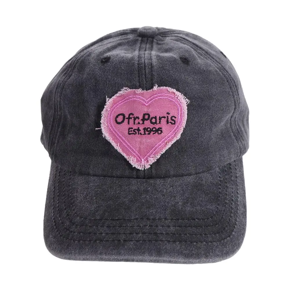 

Простая модная дорожная кепка с розовым сердечком любви для мужчин, солнцезащитная кепка в корейском стиле, шляпа Snapback, солнцезащитная кепка с козырьками, бейсбольная кепка с сердечком