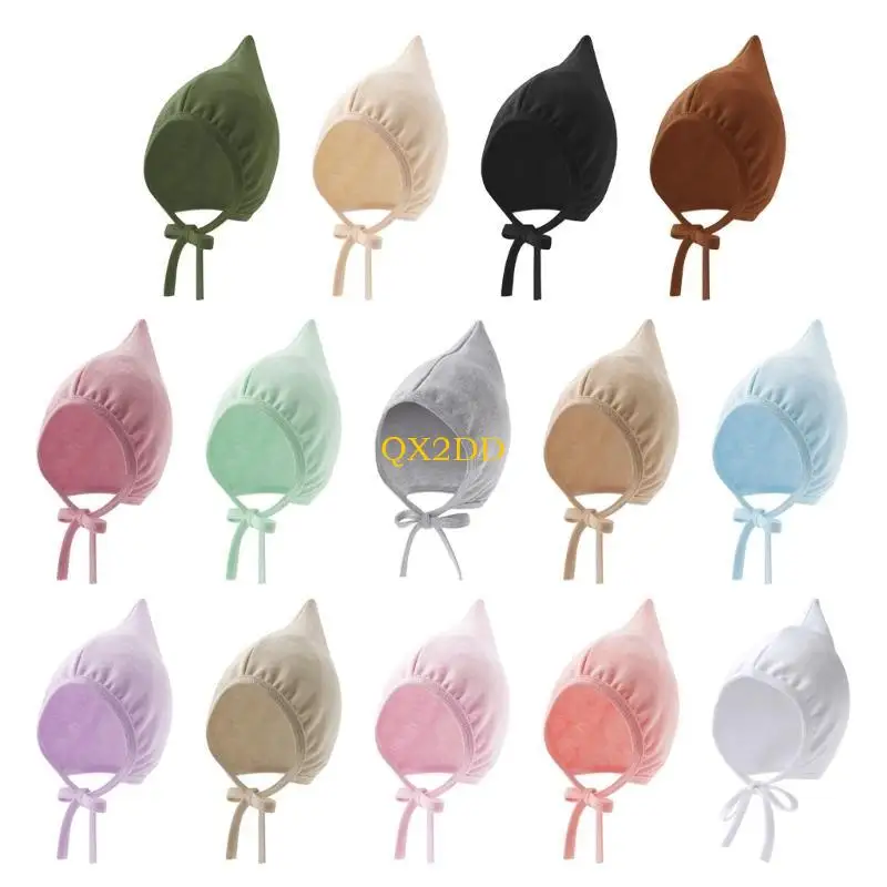 Hombo bebé QX2D Hittlers calientes y Gapas Fetal Fetal Infantes Bonnón con correa barbilla a prueba viento