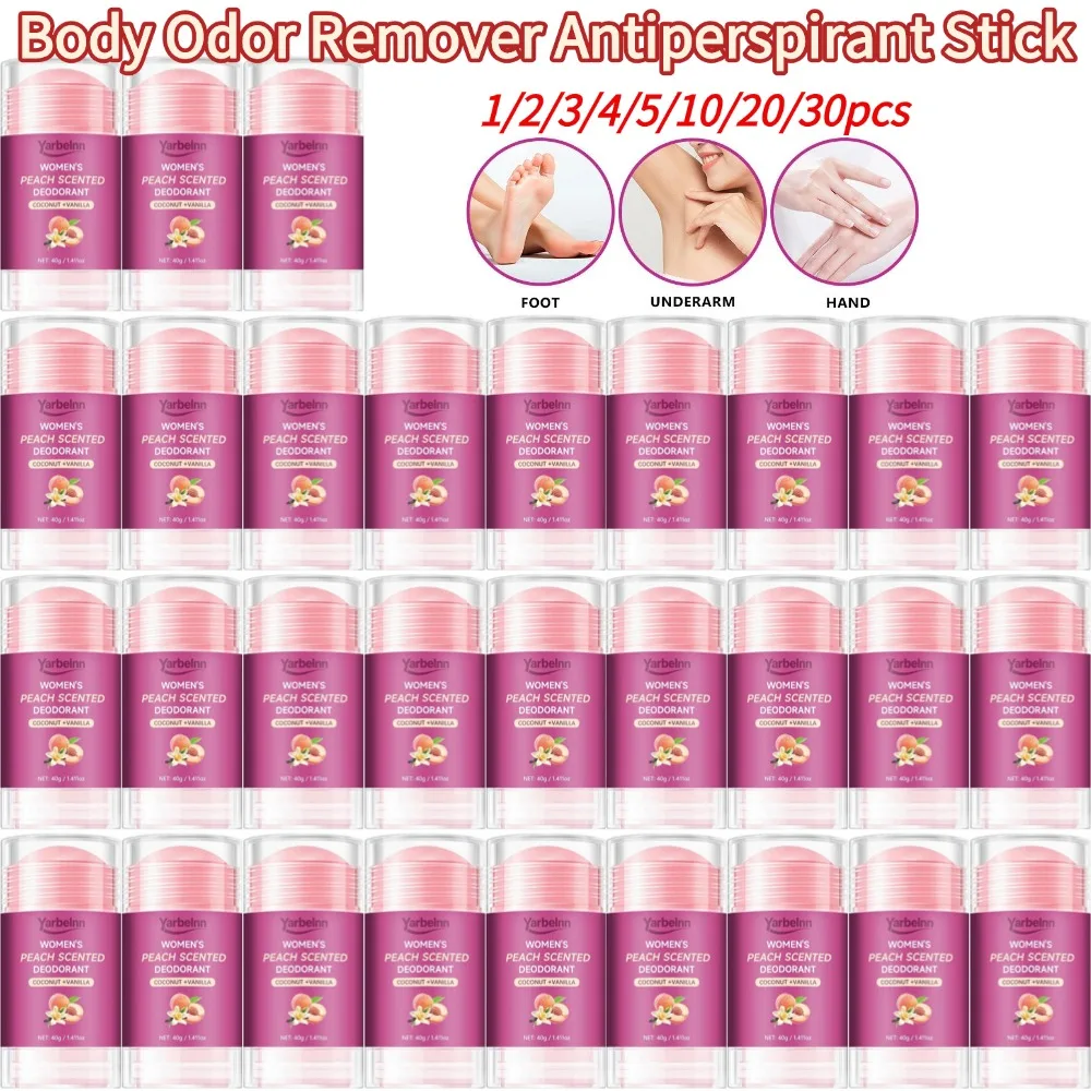 Body Odor Remover Antiperspirant Stick Peach Deodorant Underarm Removal For Women Man Odor Control Stay Fresh Fade Body Odor