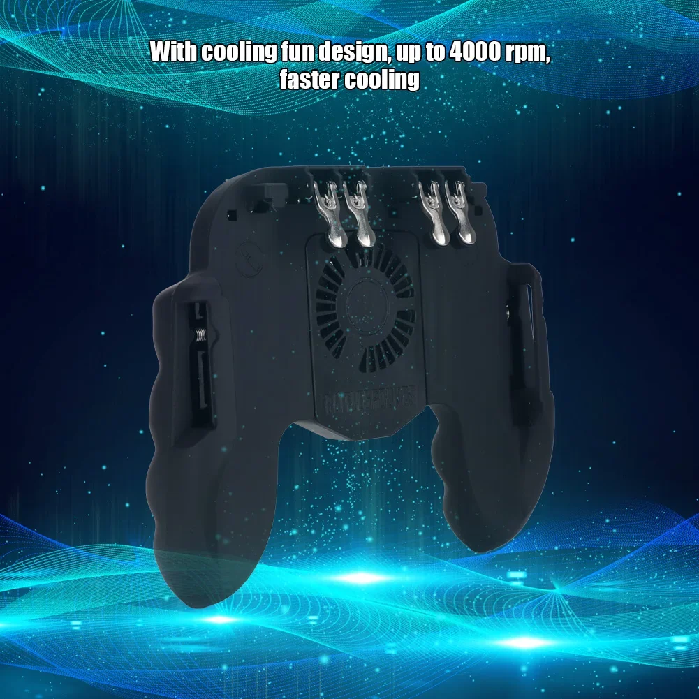 Mobile Gaming Handle Gamepad for Smartphone Mobile Phone Game Controller Heat Dissipation Gamepad Power Handle with Cooling Fan