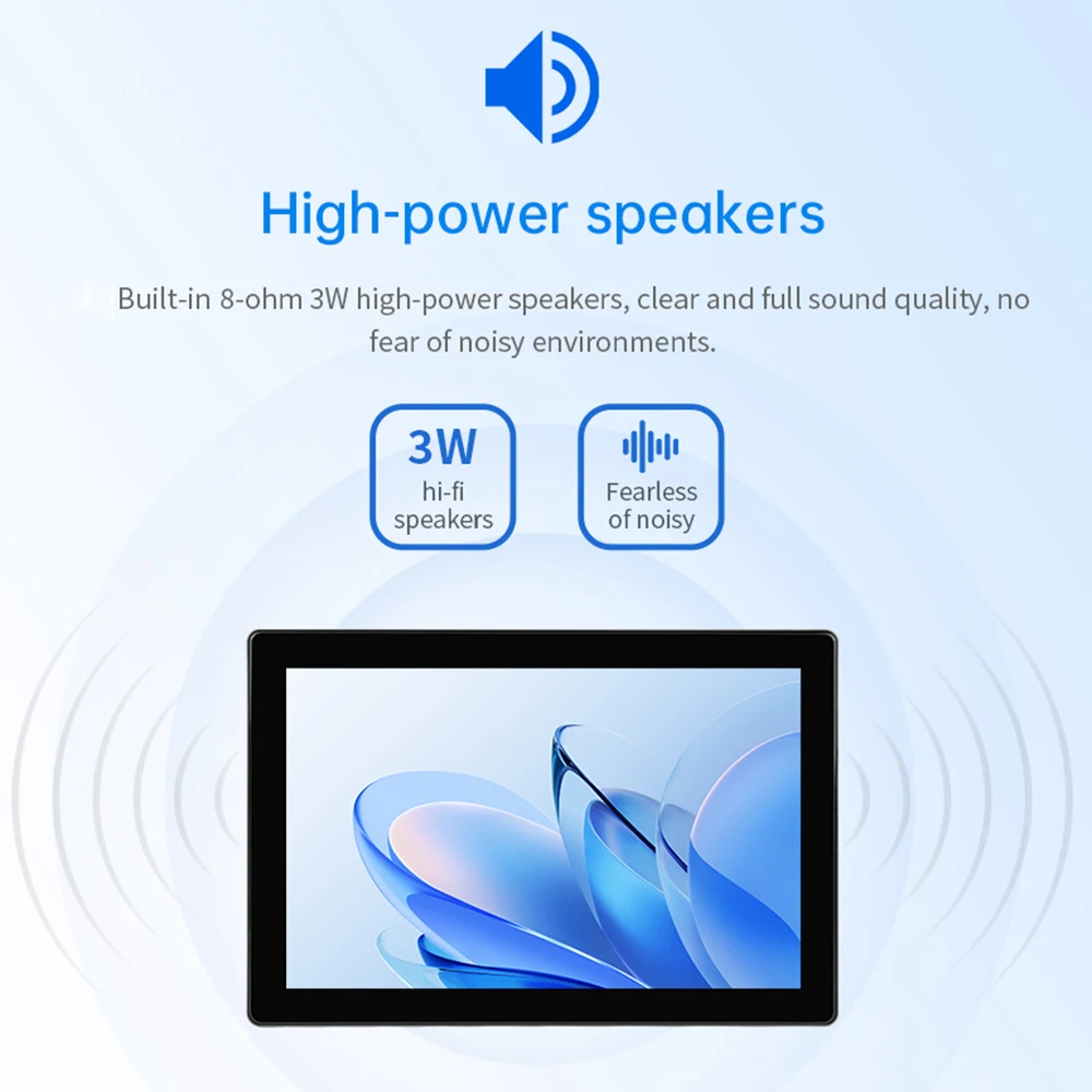 IXHUB Monitor HMI de 7 pulgadas Android 12 Panel de Control de hogar inteligente RS485/RS232/TTL Ubuntu20.04 computadora con pantalla táctil con altavoz grande