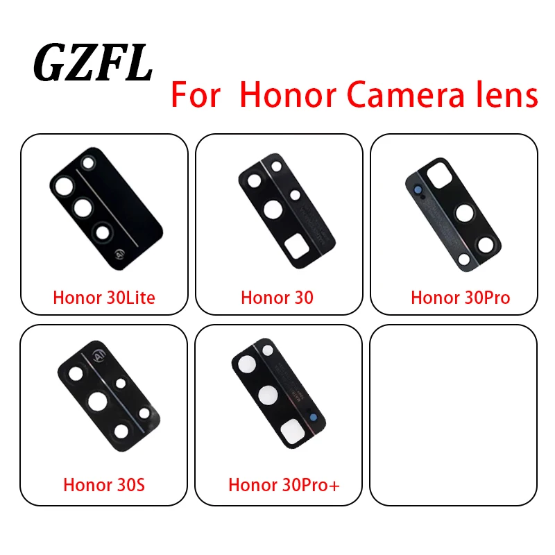 Rear Back Camera Glass Lens For Honor 30Lite 30 30S 30pro 30PRO Plus Replacement with Adhesive Sticker