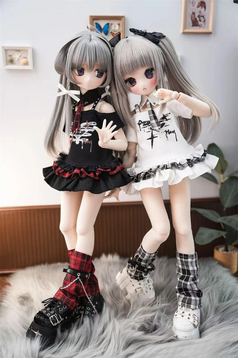 

Одежда для кукол BJD, подходящая для утечки размера 1/4, комплект одежды с милой юбкой для пения и танцев, аксессуары для кукол (4 точки)