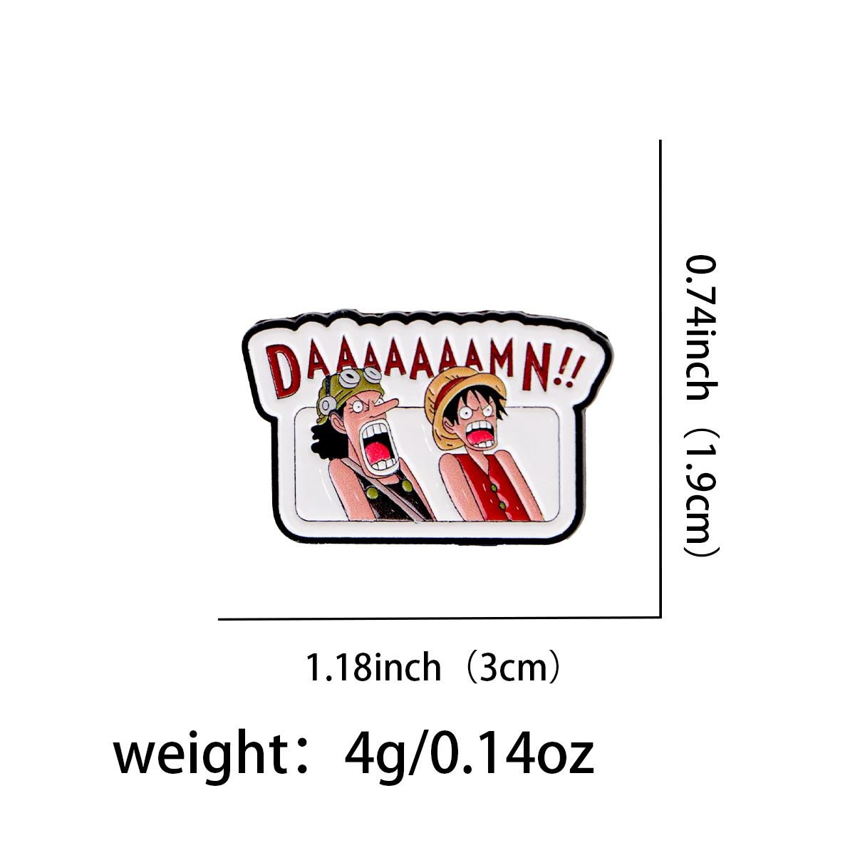 Anime Pirate Enamel Pin Manga Badges on Backpack Women's Brooches Hat Lapel Pins Cosplay Accessories Fans Gifts Toy