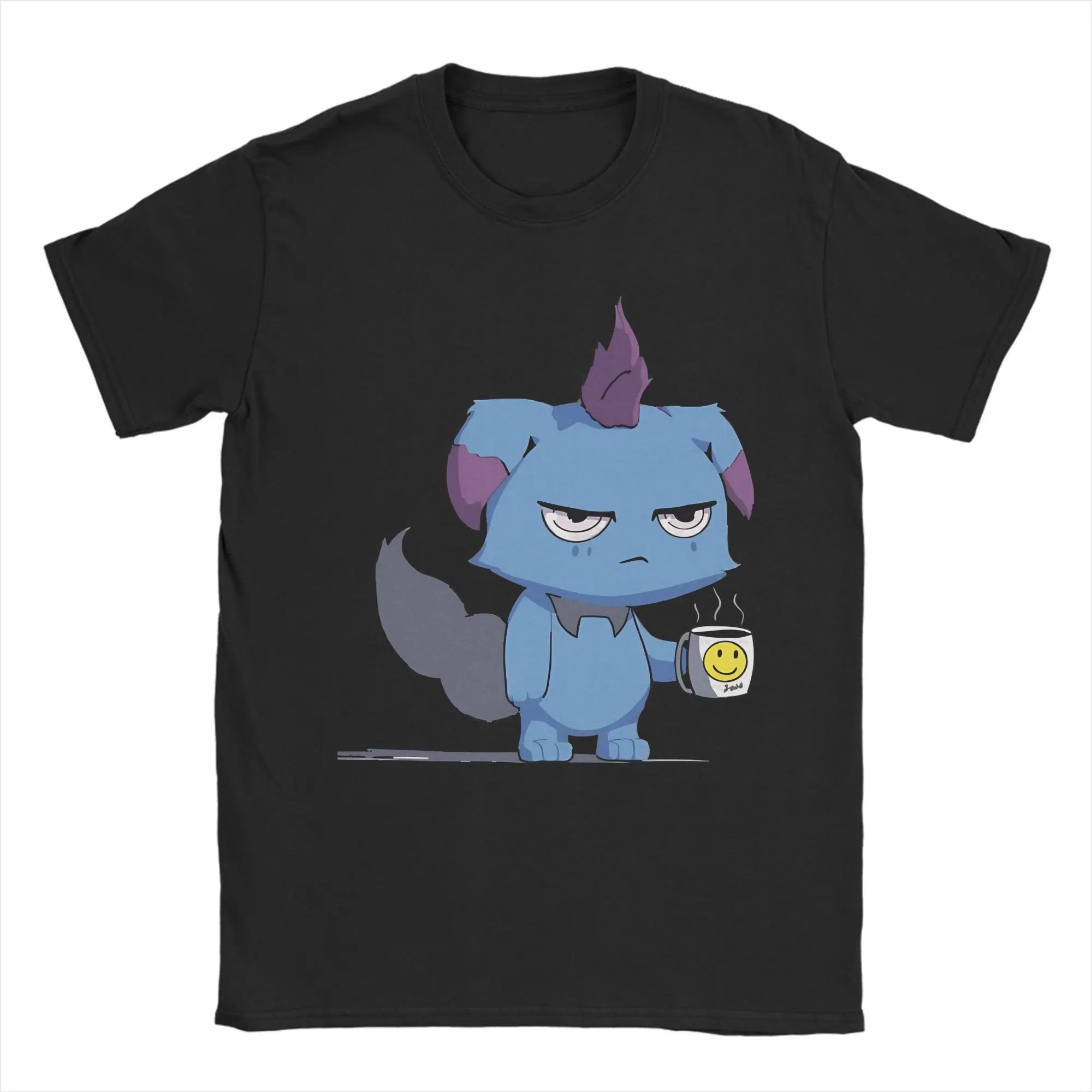 Men Women Depressos with Coffee  T Shirt  Pure Cotton Clothing Vintage Short Sleeve Crew Neck Tees Plus Size T-Shirt