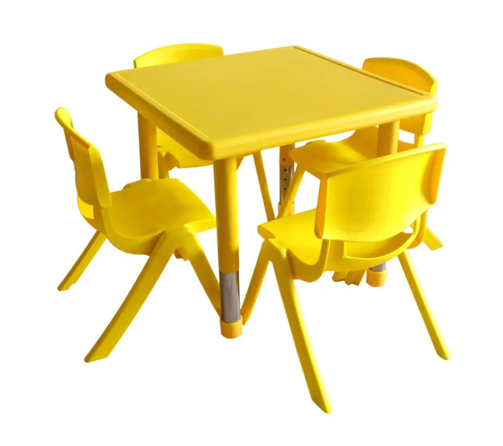 Professional Manufacturer Kindergarten Preschool Cheap Plastic Study Table Kids Furniture Table and Chiars Set