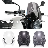 Parabrisas de motocicleta para TRIDENT Trident 660 2024 2023, accesorios para Trident660 2021 22, deflectores de aire y viento