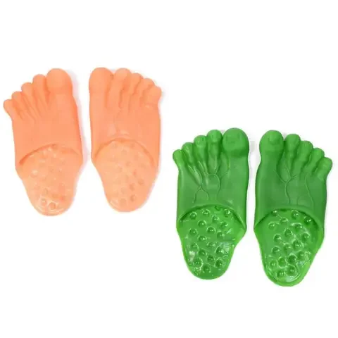 

Funny Halloween Party Supplies Toe Slippers Hulk Vinyl Slippers Simulation Barefoot Shoes Tricky-Spoof Slippers Potato Shoes