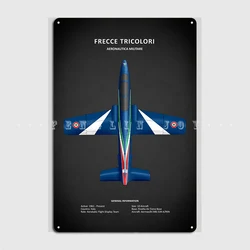 Frecce Tricolori Aerobatic Metal Sign Club Party Cinema Customize Wall Decor Tin Sign Poster