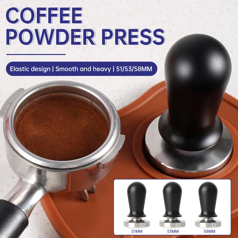 

Stainless Steel Coffee Tamper 51mm 53mm 58mm Espresso Cafe Powder Hammer Coffee Press Mat Barista Tools