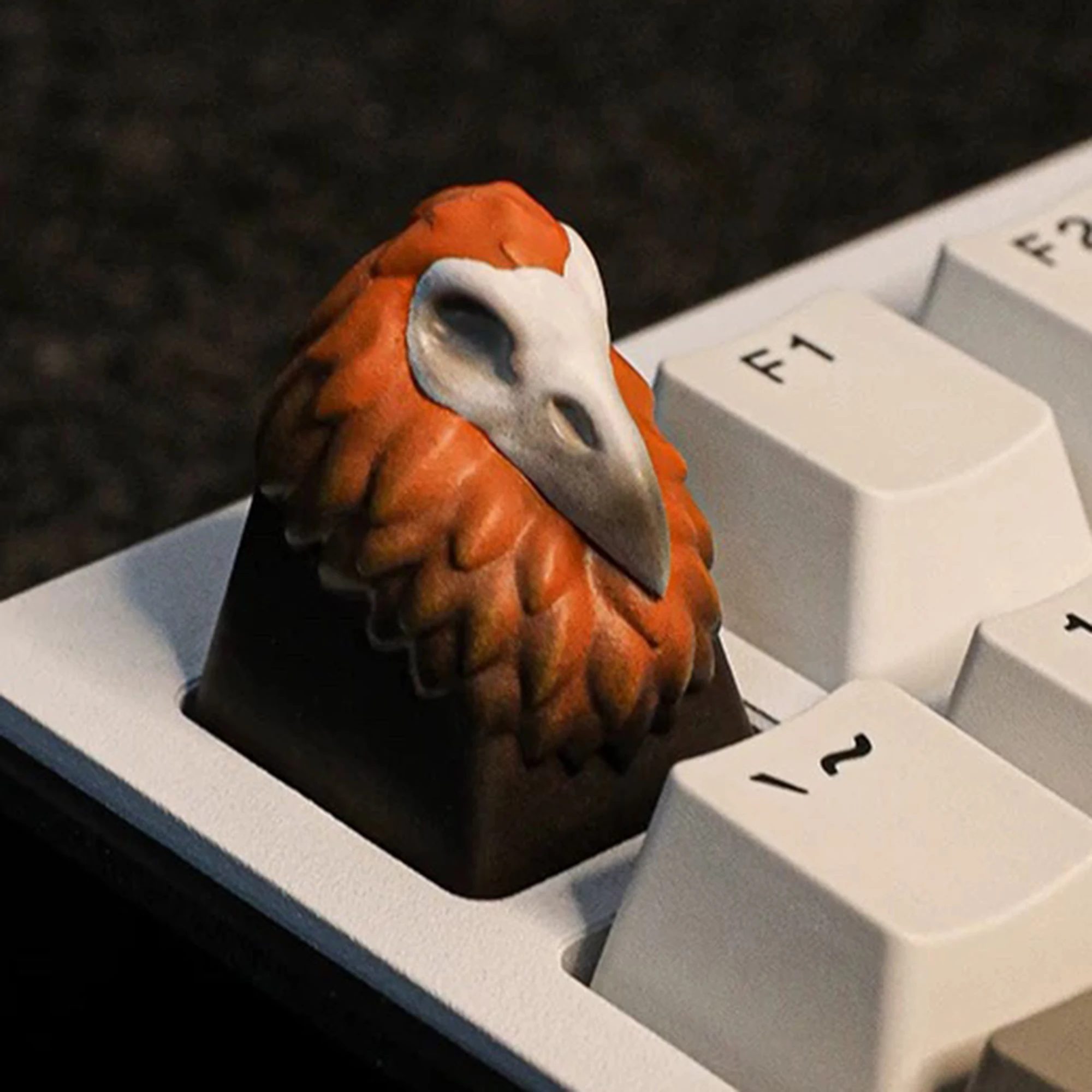 

Sharp-beaked Crow Personality Keycaps Three-dimensional Resin Keycap 3D Printing Cool Creative for MX Mechanical Meyboard