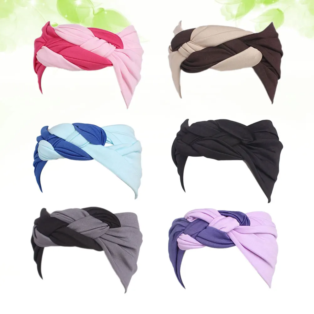 

4 Pcs Headbands Bohemian Yoga for Makeup Sports Cross Shower Women Hairband Miss