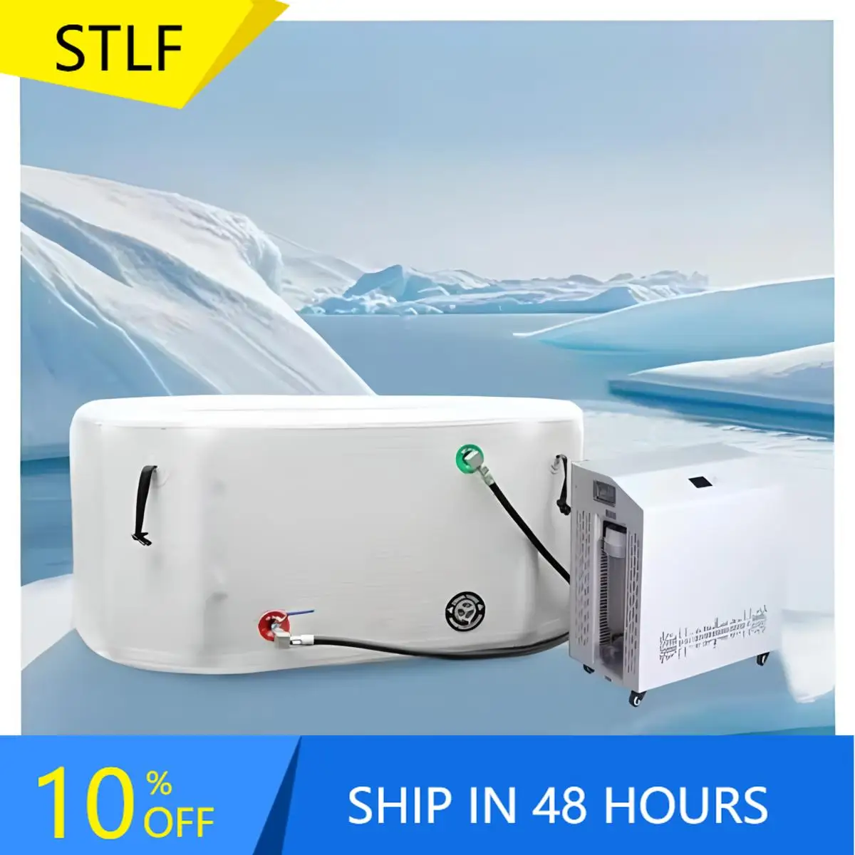 

High Quality 1HP WiFi Small Water Chiller 110V/220V Hands-Free Operation with APP Pump Core Component Ice Bath Machine