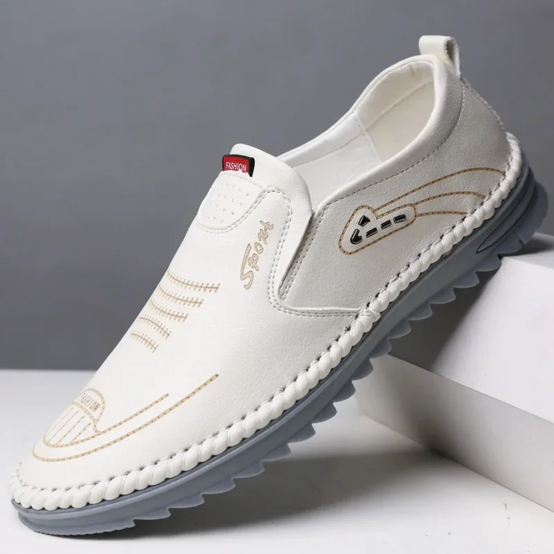 Hot sale Men Casual Shoes  2023 Summer White Shoes Soft Gluten Sole Wear-resistant Breathable Fashion Men's Shoes Tide Sneaker