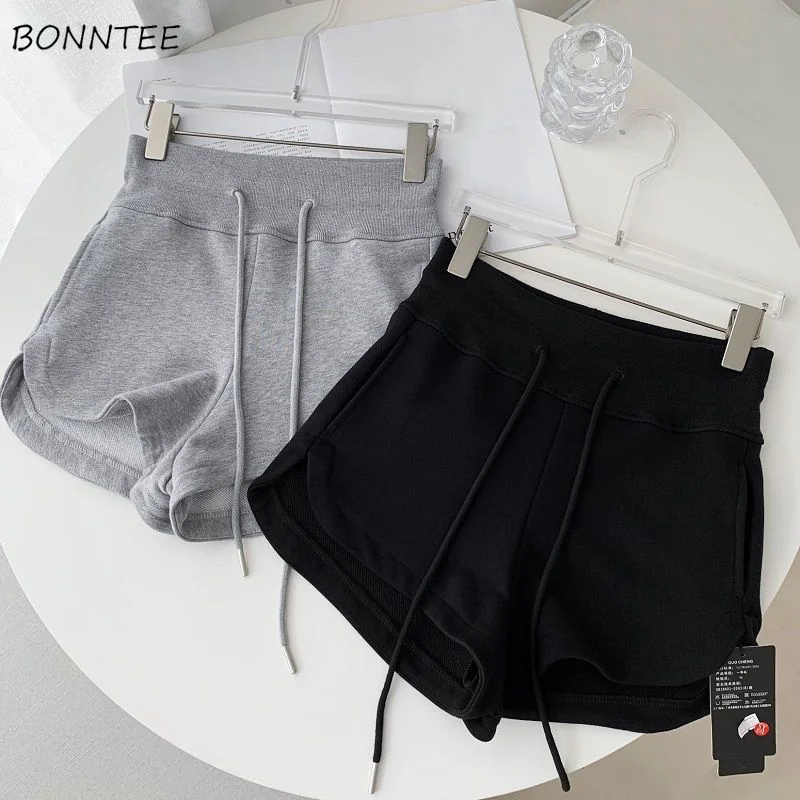 

Shorts Women Drawstring Workout Summer Streetwear Korean Simple Student High Waist Harajuku Collection Fashion Chic Cozy Basic